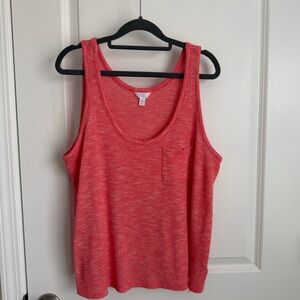 Time and Tru Coral Tank Top